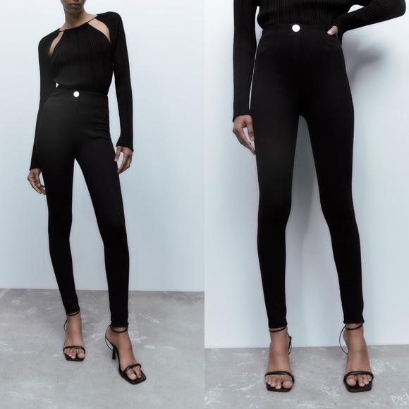 Zara Pants - ZARA High Waisted Ponte Leggings XS